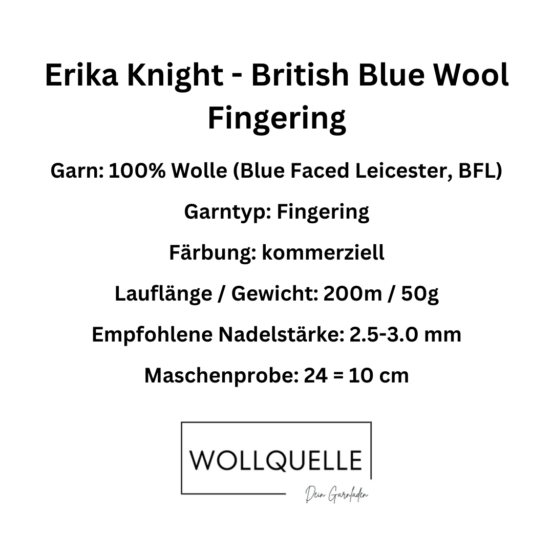 Erika Knight - British Blue Wool Fingering