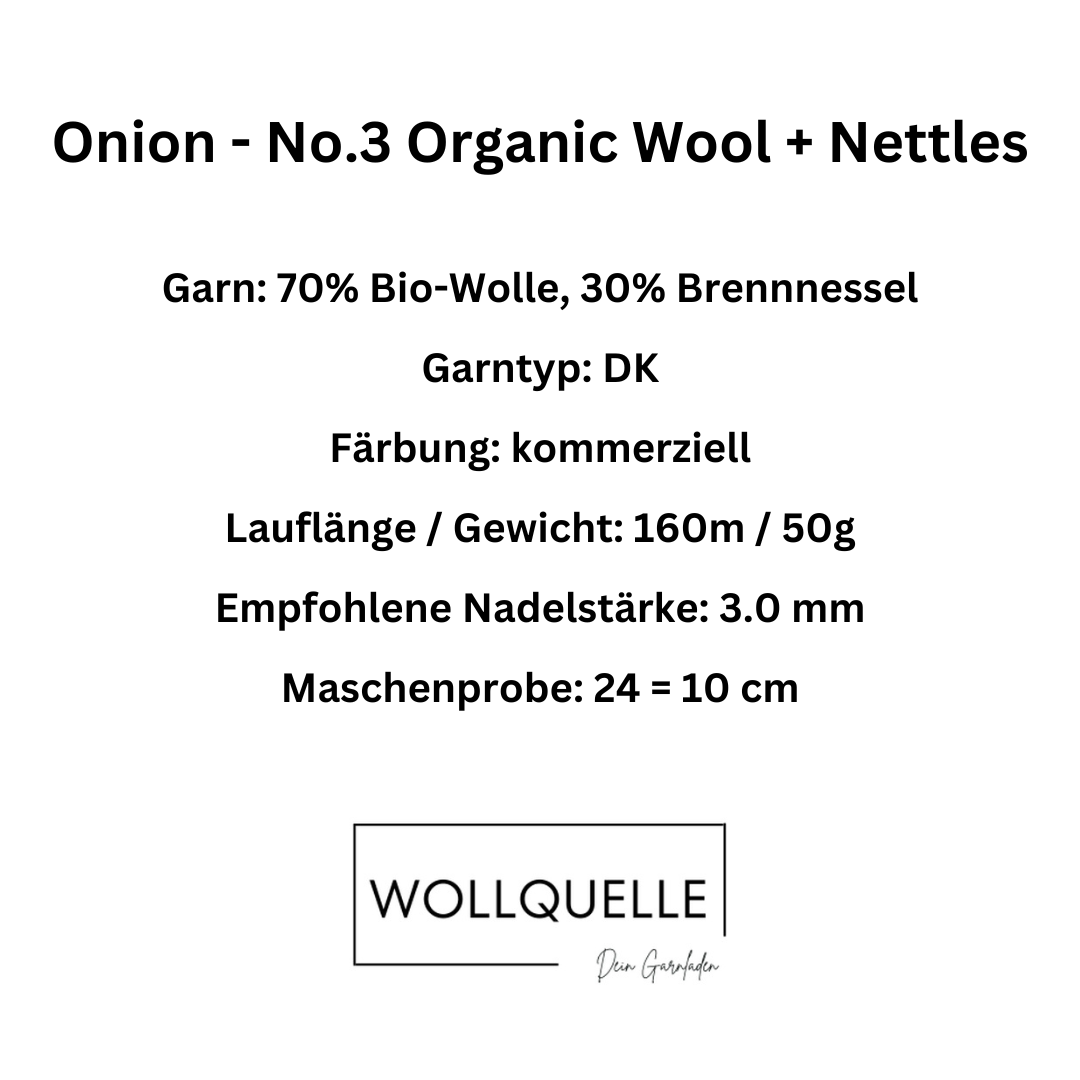 Onion - No.3 Organic Wool + Nettles