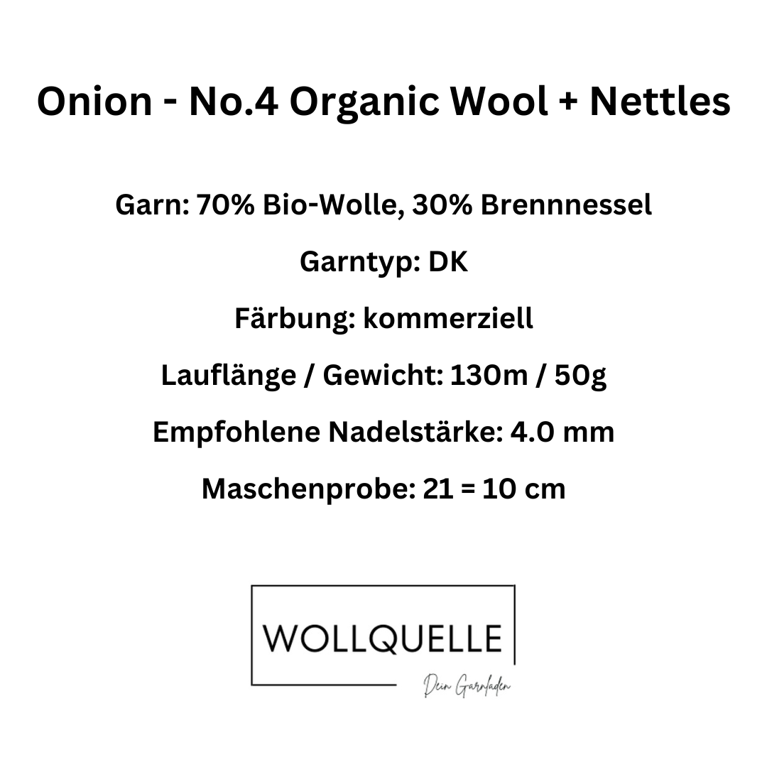 Onion - No.4 Organic Wool + Nettles