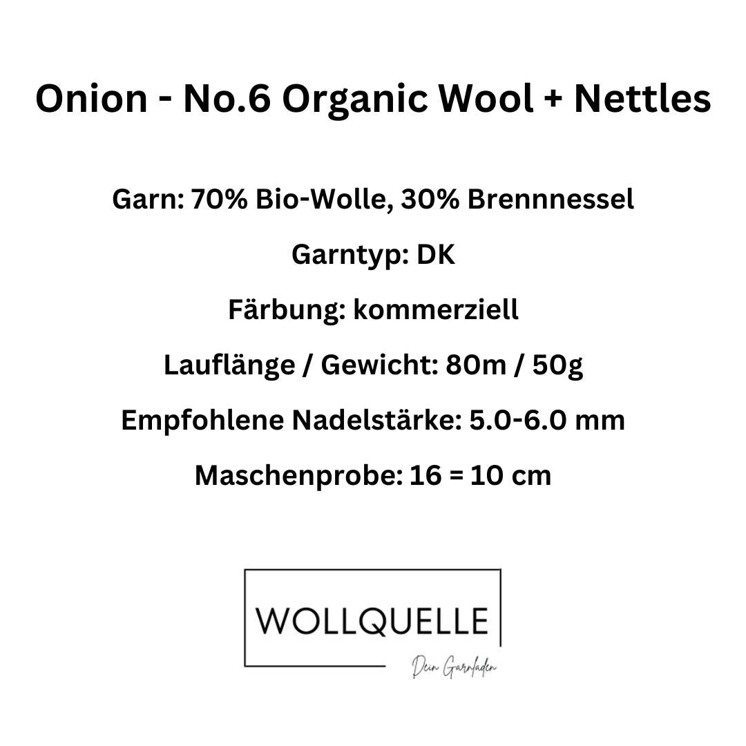 Onion - No.6 Organic Wool + Nettles