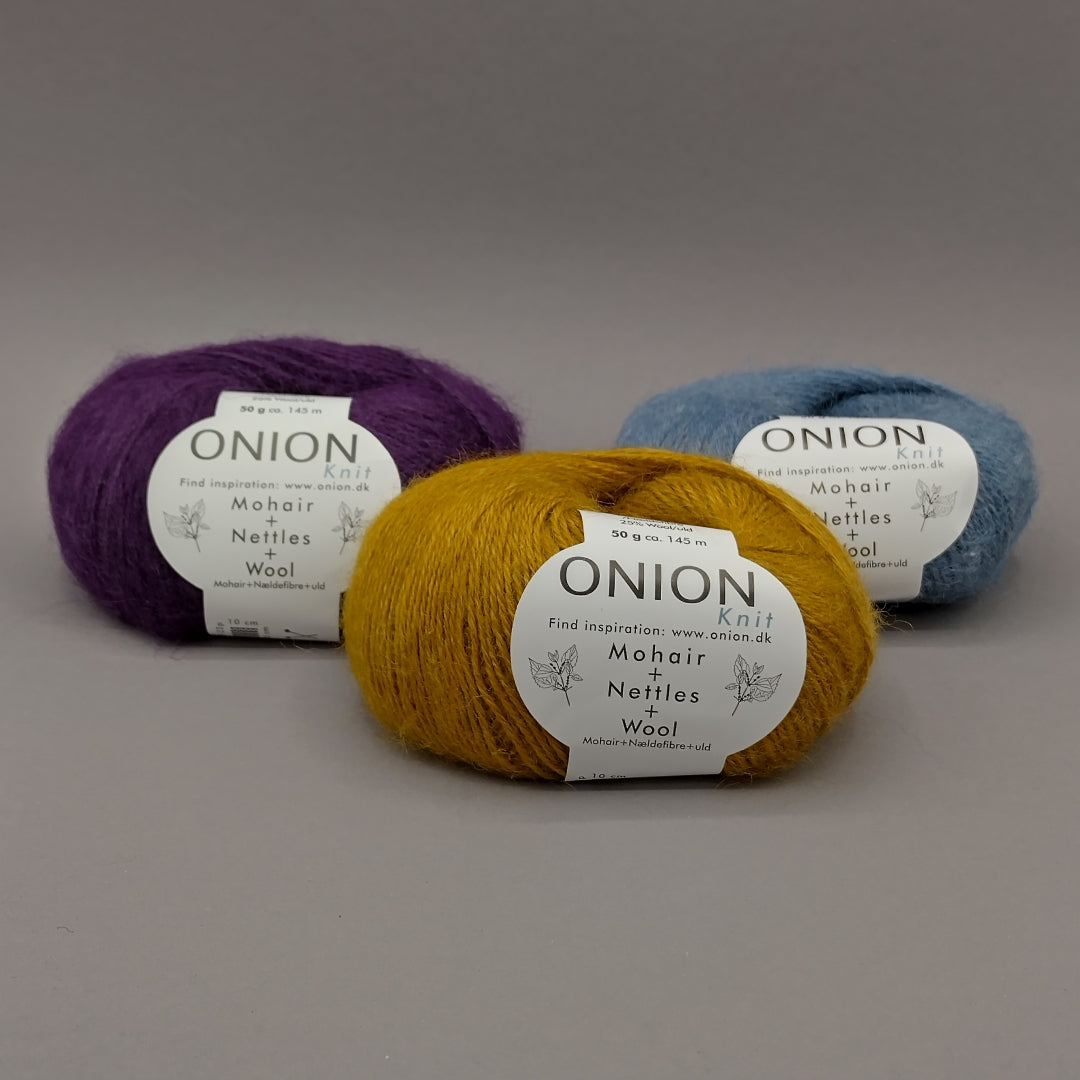 Onion - Mohair + Nettles + Wool